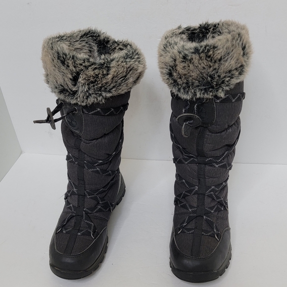 TIMBERLAND CHILLBERG WOMEN BLACK WATERPROOF BOOTS SIZE 8 - Picture 2 of 11